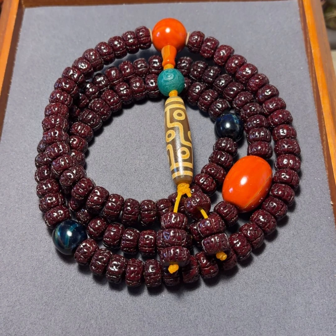 金刚菩提吊坠黑金刚脖挂12mm