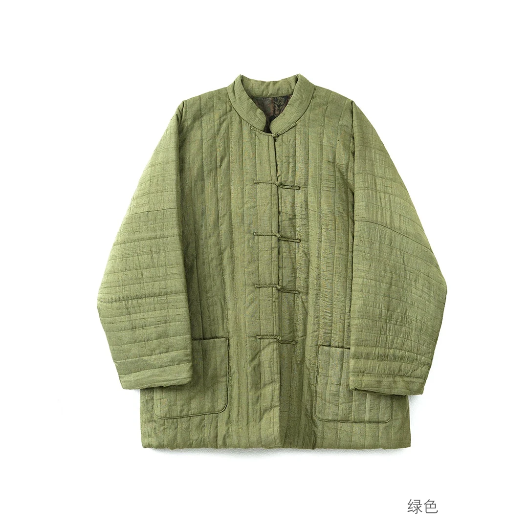 左岸迷香 Z25SST012 布衣分享桑蚕丝外套原创复古保暖【棉衣棉服】