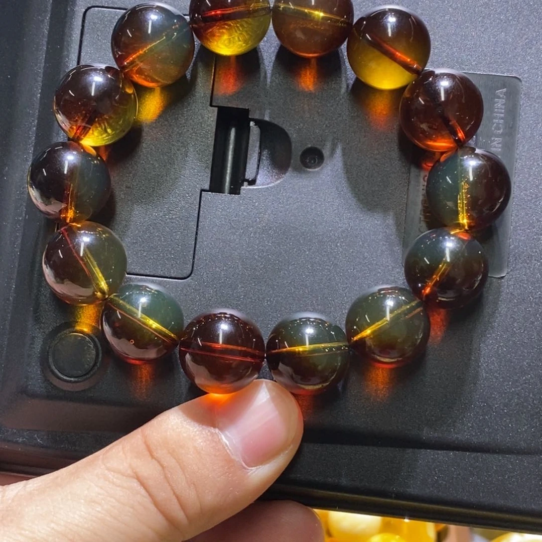 裸石蜜蜡未镶嵌手串