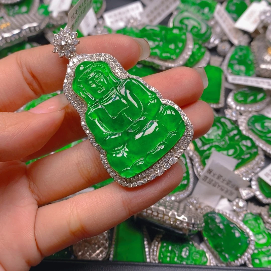 翡翠颈饰银S925镶嵌888888888888