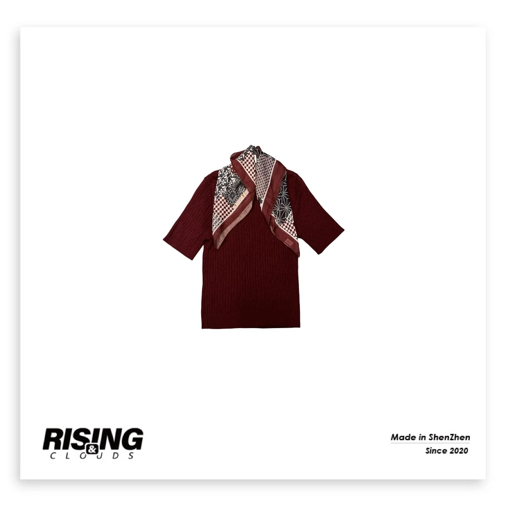 现【小云姐】 系丝巾刺绣小羊短袖080605