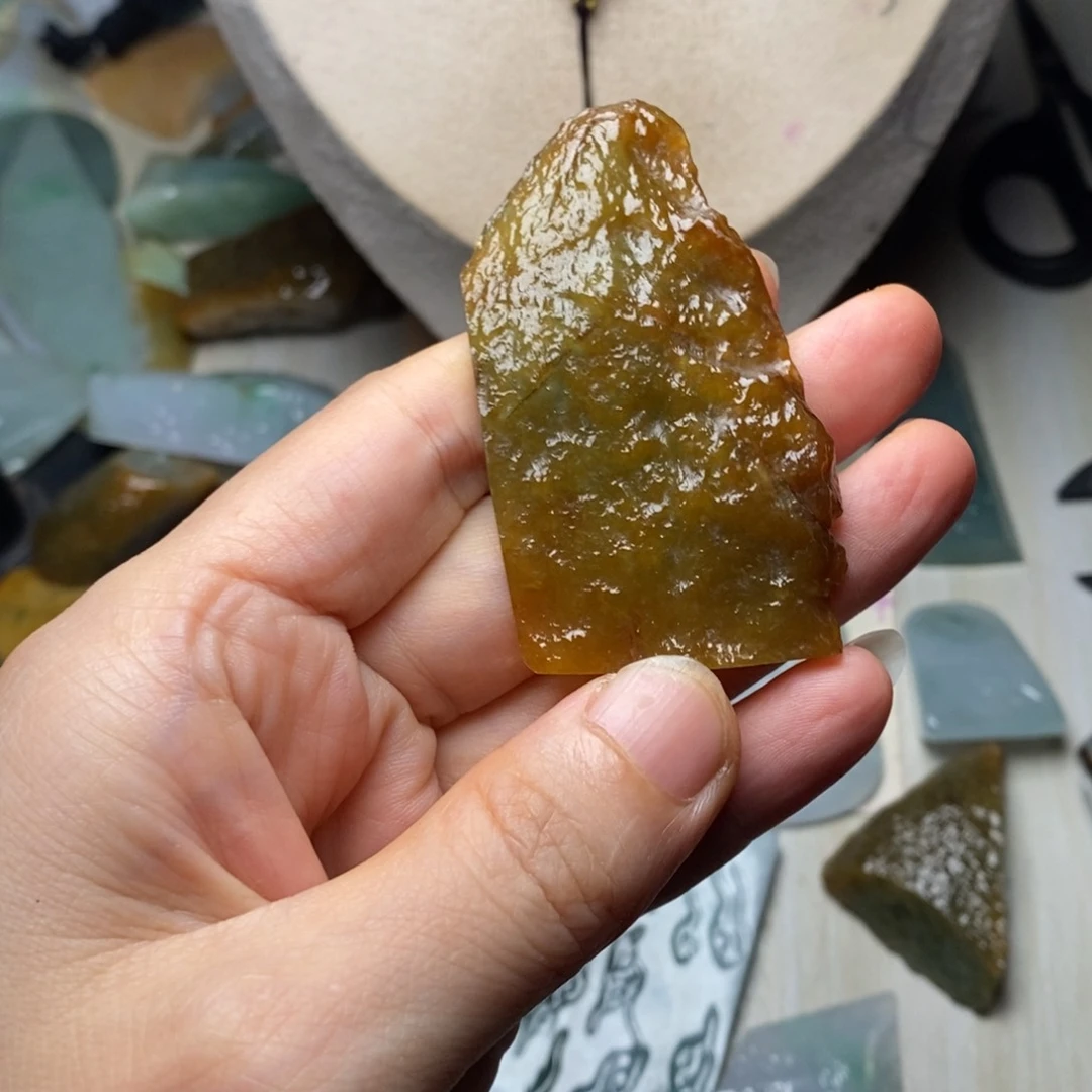 翡翠未镶嵌颈饰天然