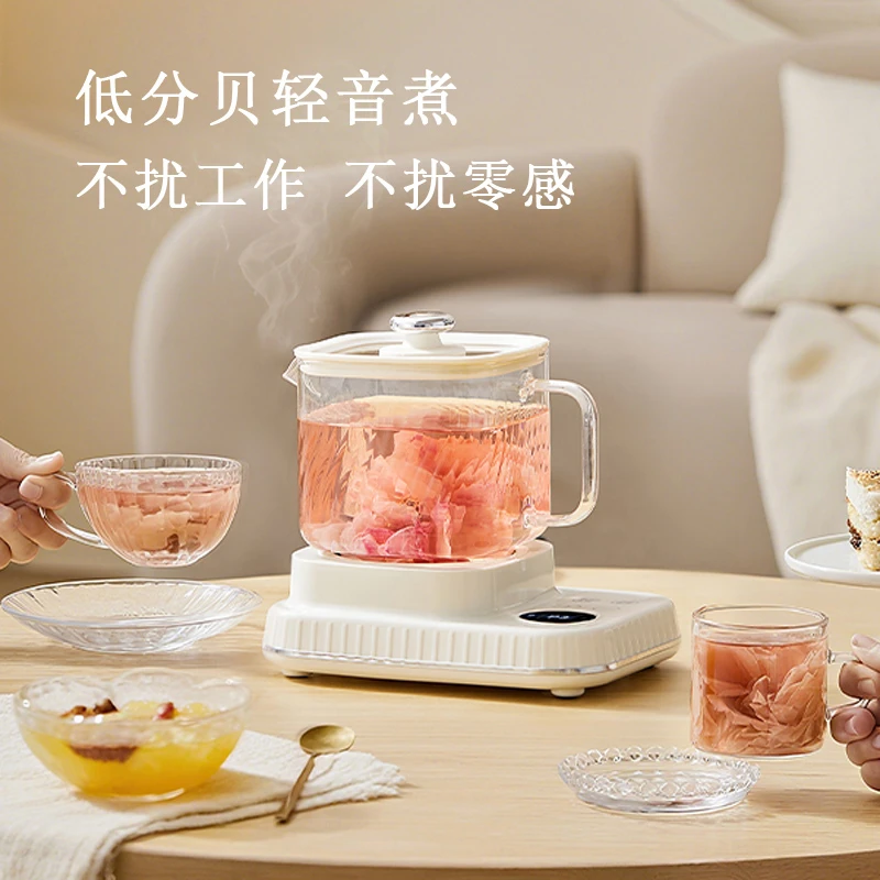 办公室迷你保温养生壶全玻璃静音电炖杯小型炖煮器精致送礼电热杯