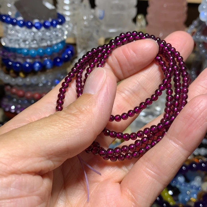 石英石非金属小米珠四圈手链