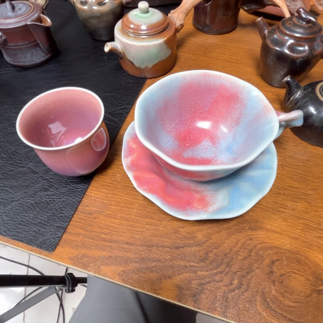 清***梅景德镇纯手工柴烧茶器