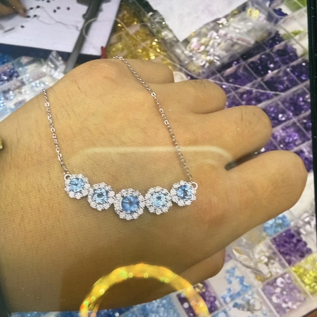 银S925镶嵌蛇纹石玉手链你***天