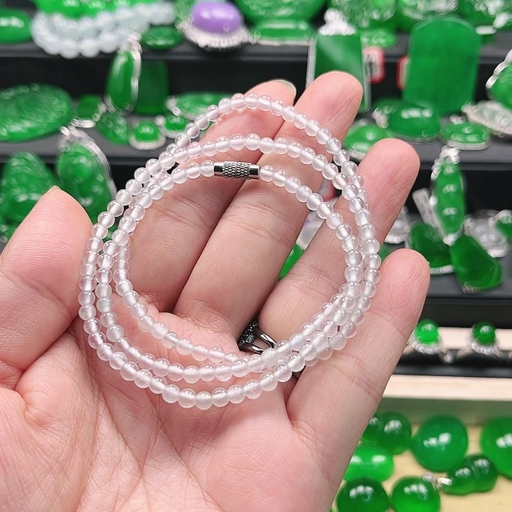 翡翠未镶嵌手链珠链