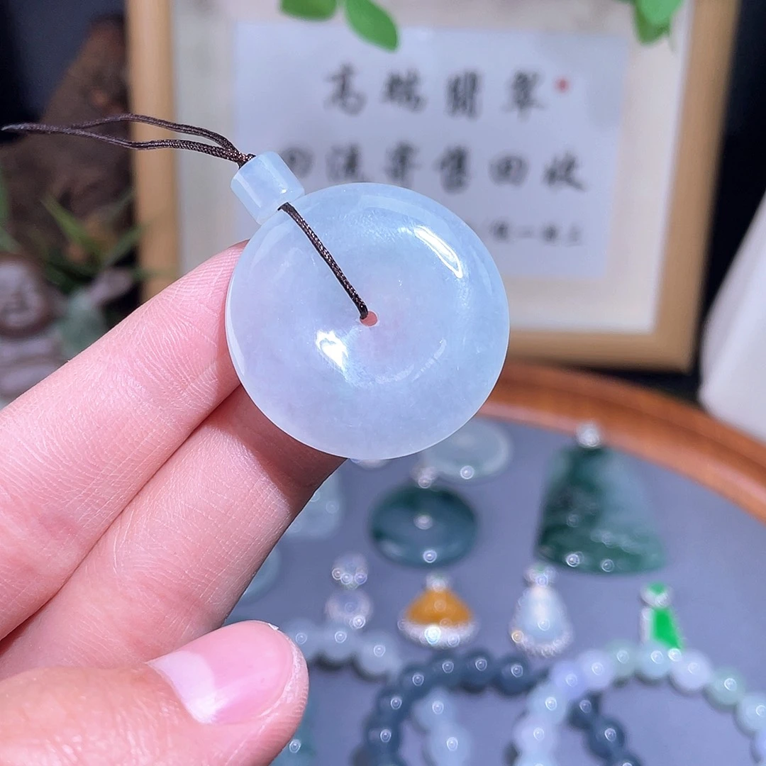 翡翠未镶嵌颈饰吊坠32