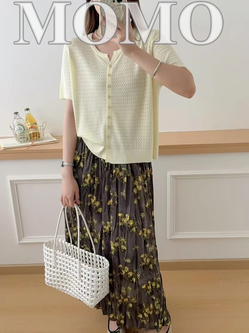 上衣气质针织时尚百搭夏季小香风显瘦白色洋气休闲法式减龄宽松