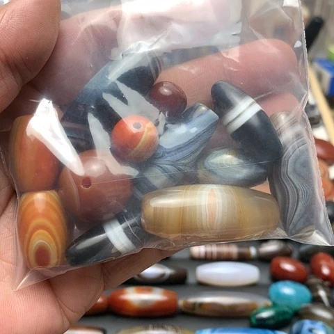 玛瑙/玉髓颈饰合金流**清