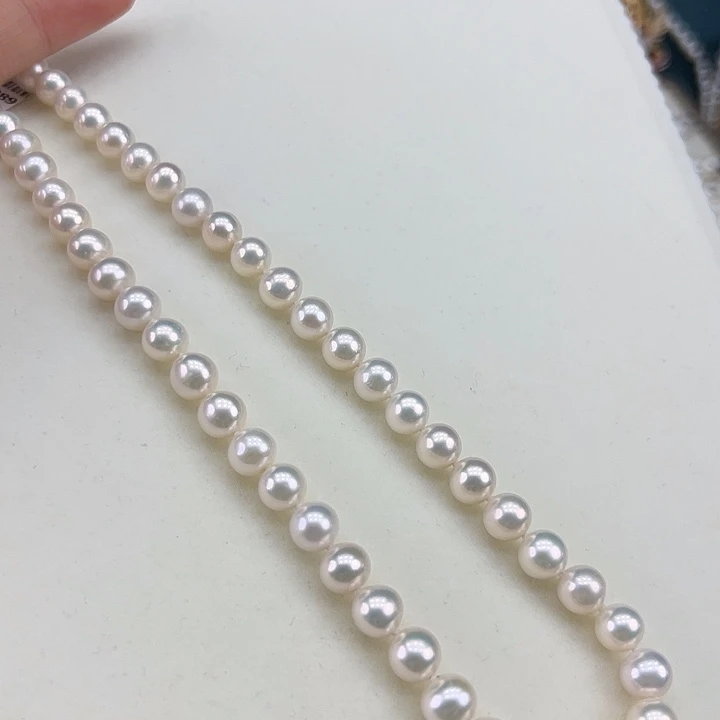 淡水珍珠银S925镶嵌颈饰➕8高品极光炫彩