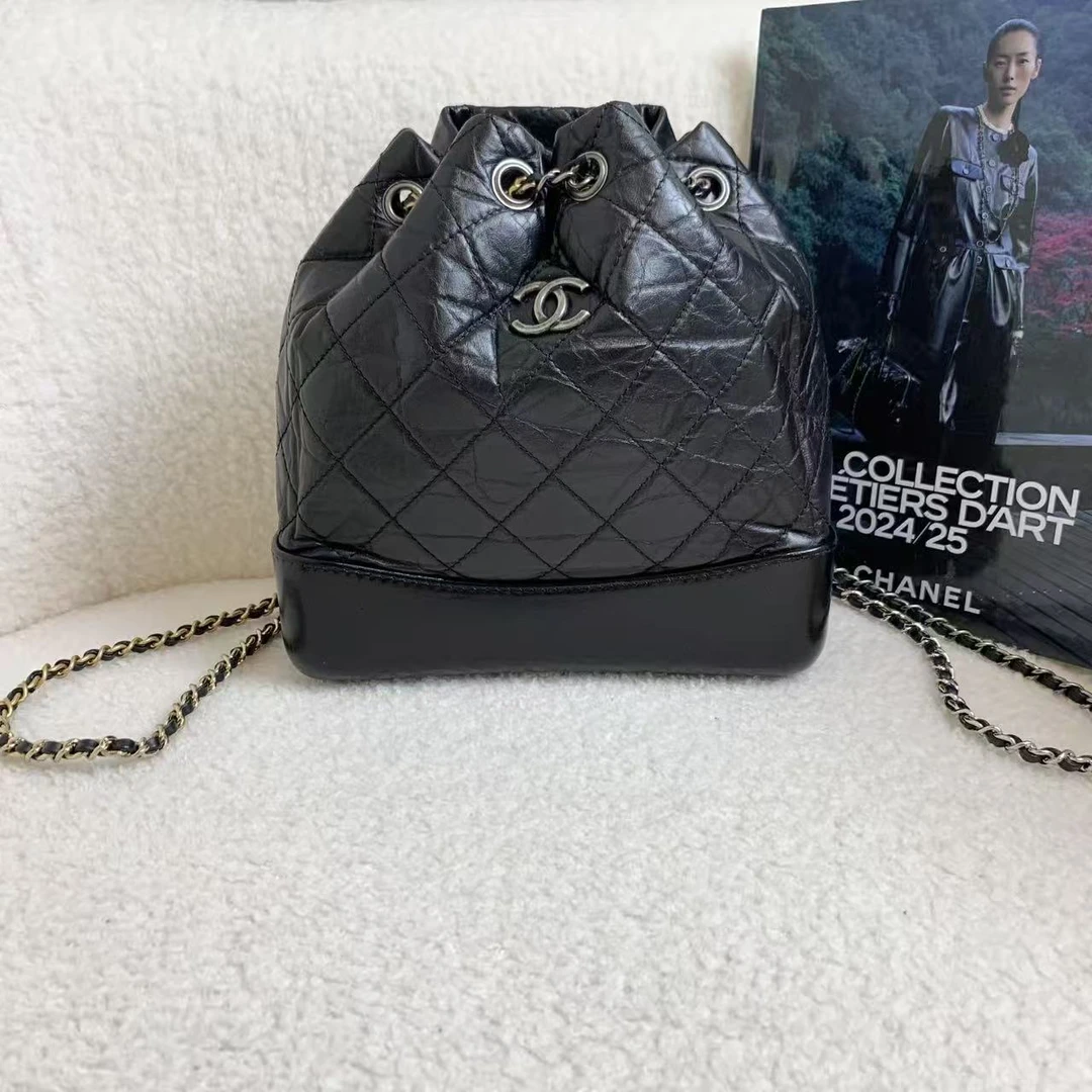 99新 Chanel/香奈儿 壹臻/Chanel 黑色流浪双肩包小号 94658362