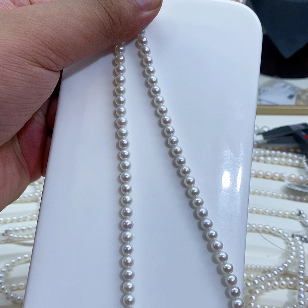 颈饰银S925镶嵌淡水珍珠