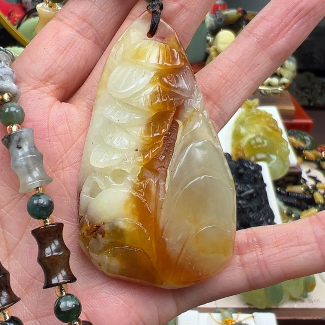 岫玉未镶嵌挂件挂件