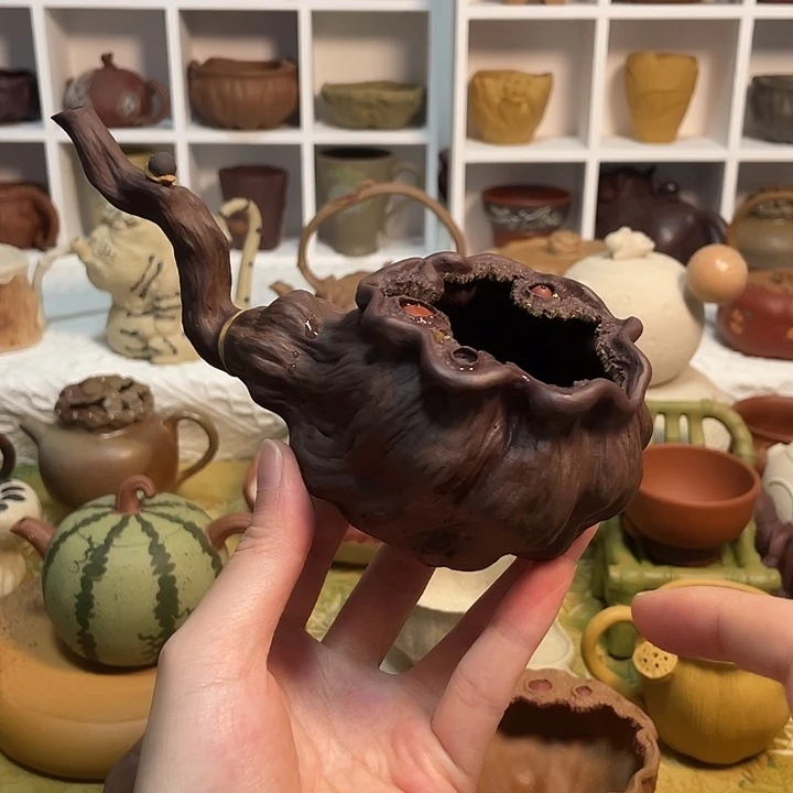 敏***空紫砂茶宠莲蓬公道杯