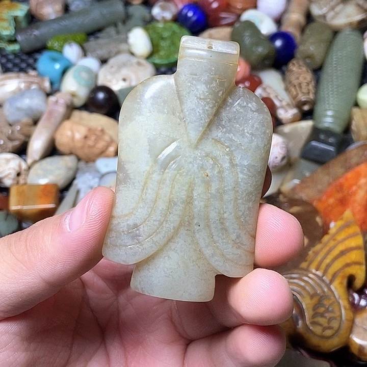 和田玉未镶嵌颈饰159