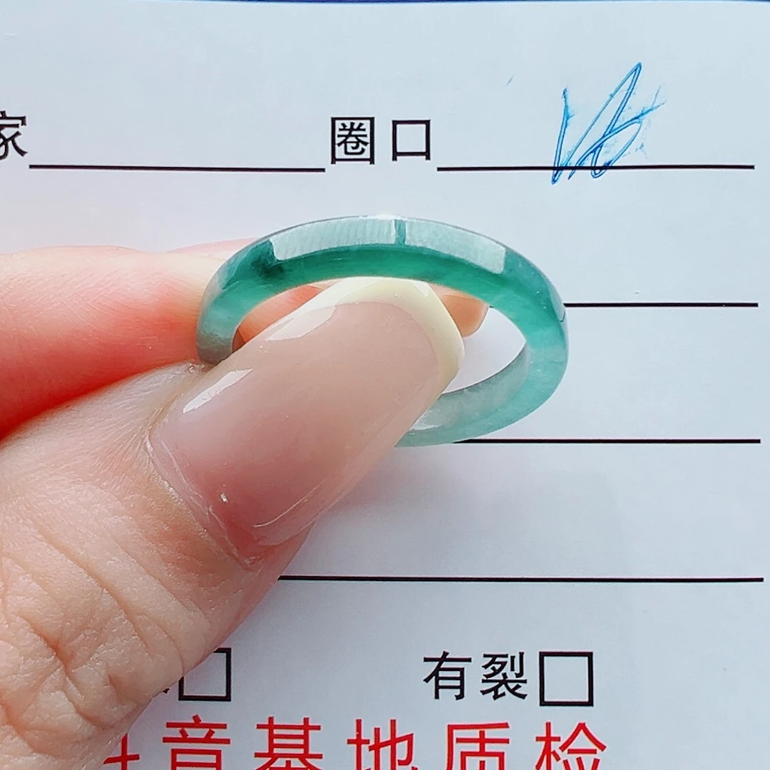 未镶嵌戒指翡翠戒圈