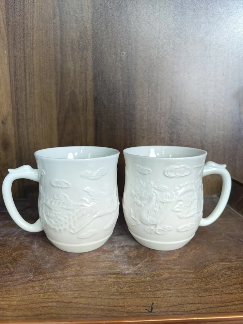 B775景德镇制陶瓷办公杯一对