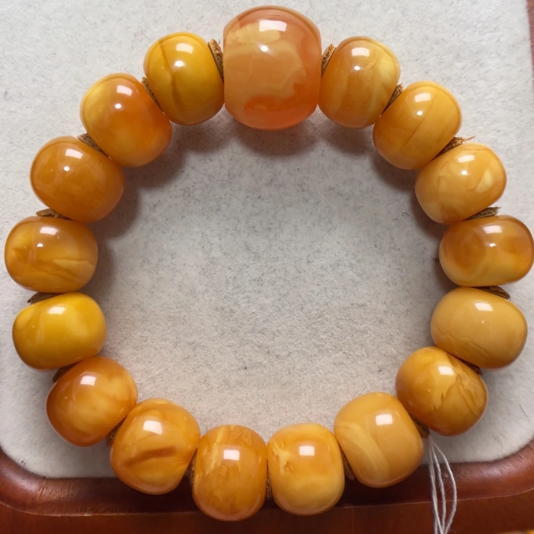 蜜蜡未镶嵌手串蜜蜡