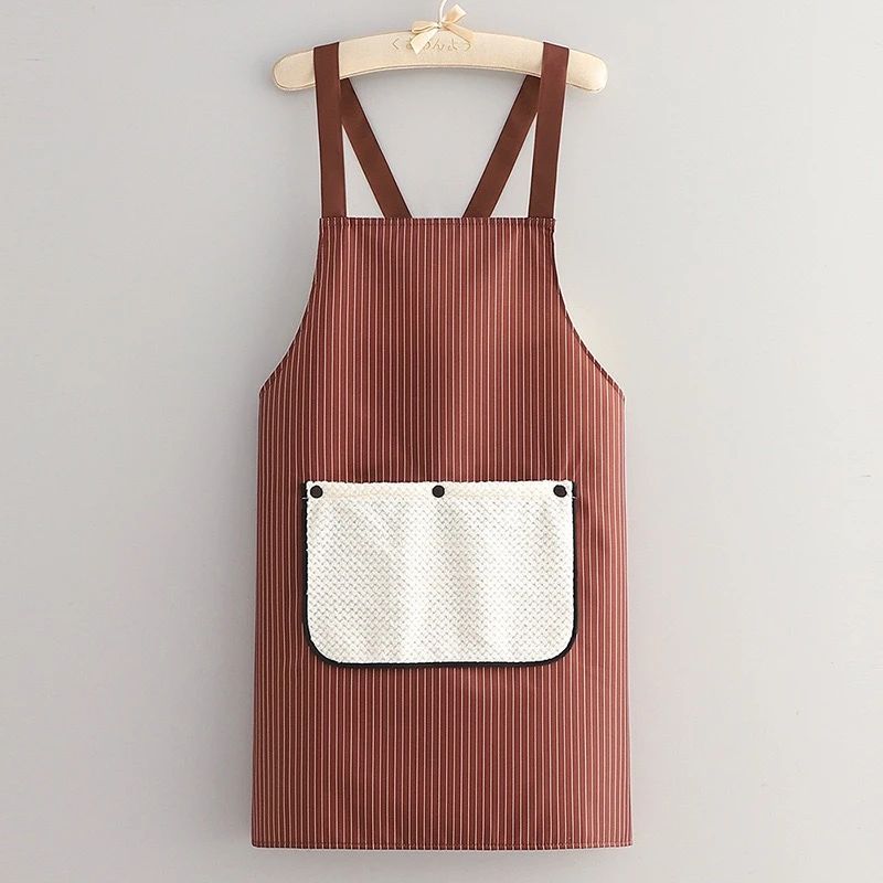 防水防油交叉带2025新款厨房餐饮专用做饭男女网红防污家用围裙