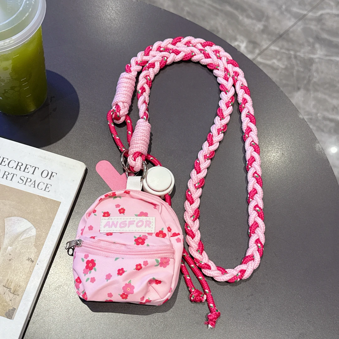 网红长款手机挂绳斜挎款可调节零钱口红包包配饰女生户外防丢饰品