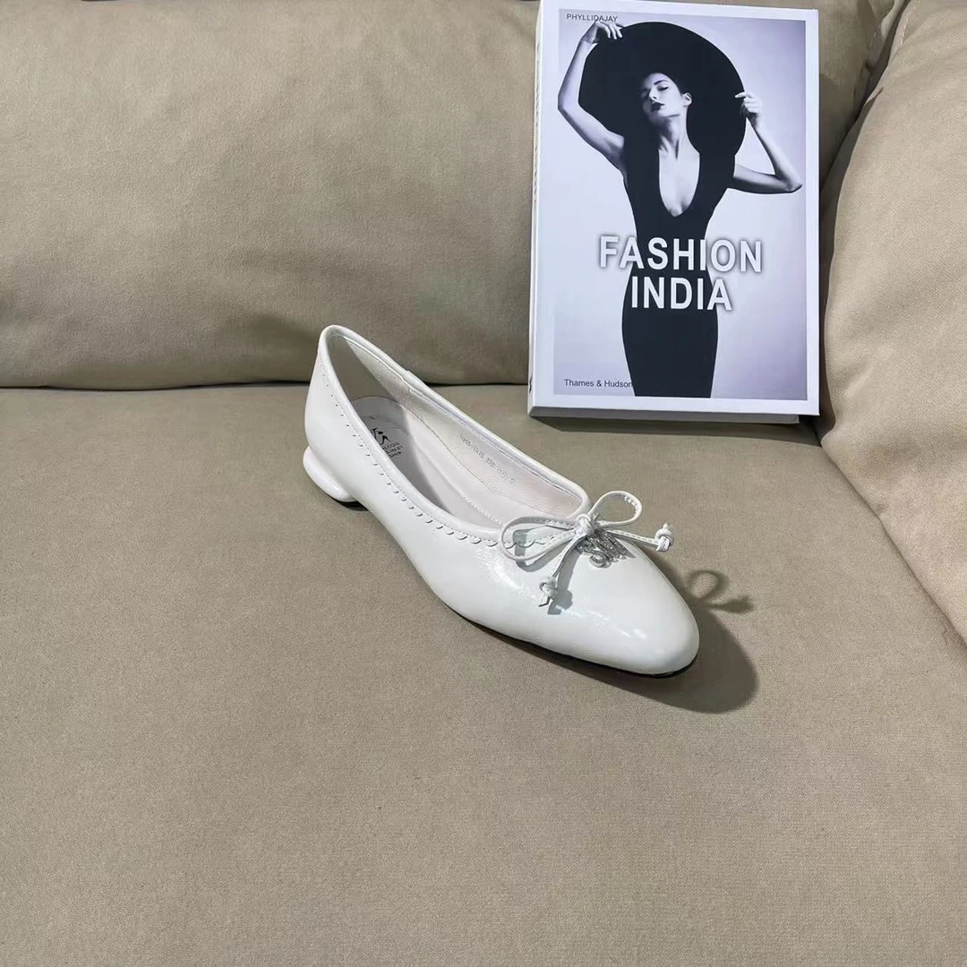 1070【阿拉伯】新款软底奶奶鞋浅口小圆头手工单鞋A【2cm】