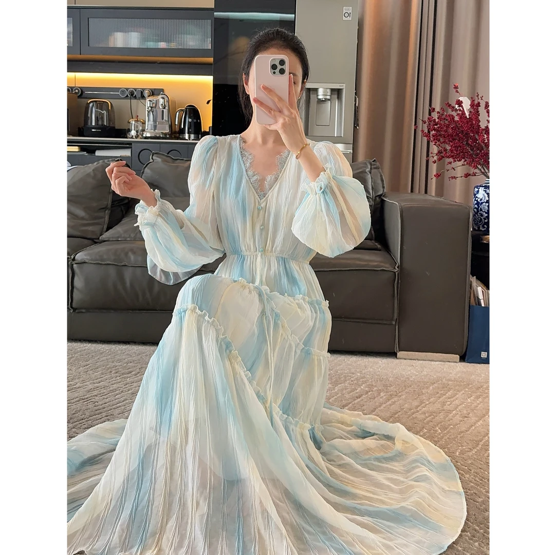 Zwinnie/詹维尼【渐变蓝-独家系列】 连衣裙 GYS202555