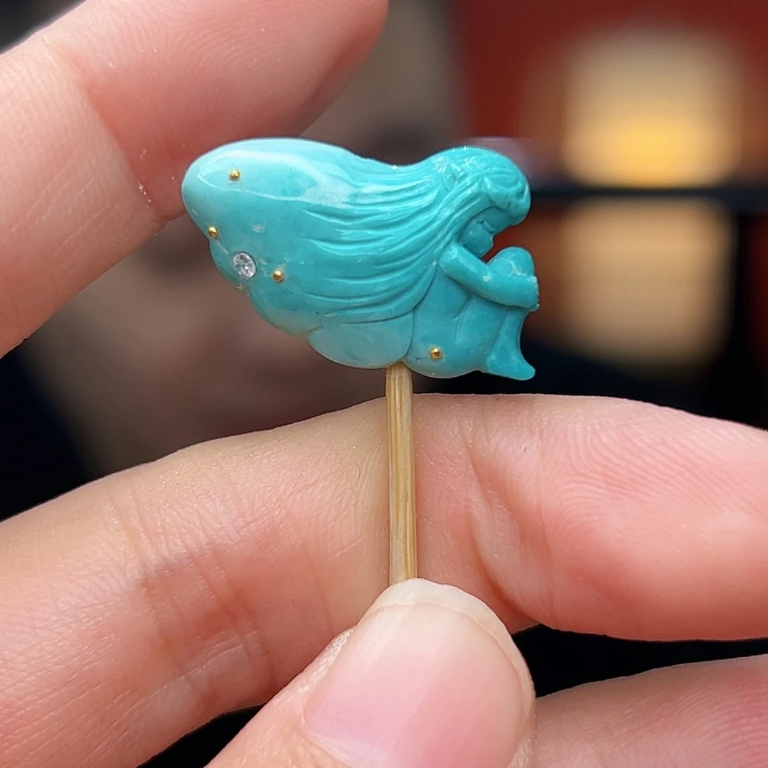 未镶嵌绿松石珠宝奇石