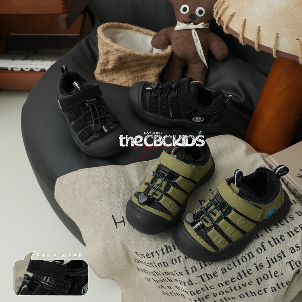 儿童软底加绒保暖运动鞋魔术贴秋冬季时尚童鞋 248176