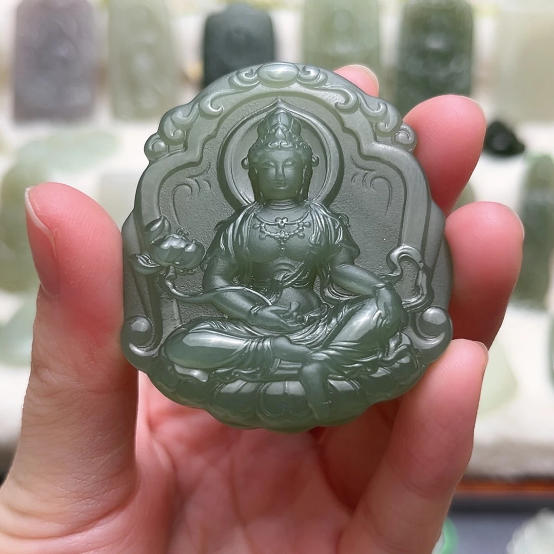 和田玉未镶嵌颈饰