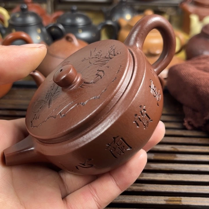 紫砂茶壶绵原矿紫砂半手工制作