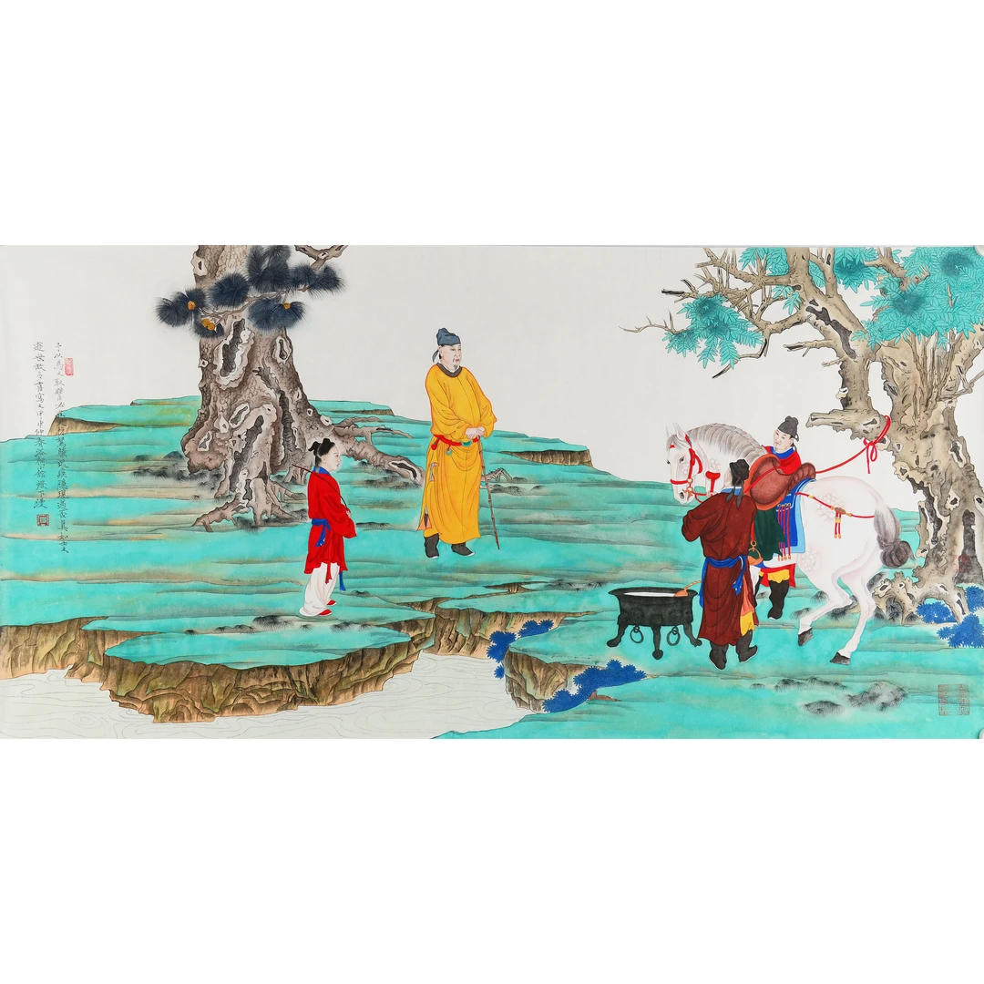 D19 11rz相马图 纸本软片 68*136cm