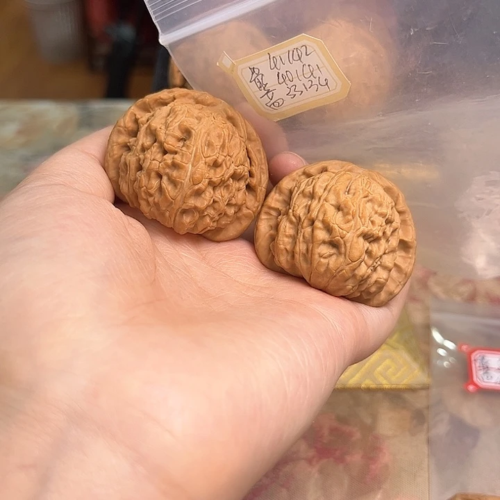 文玩核桃把件白狮子