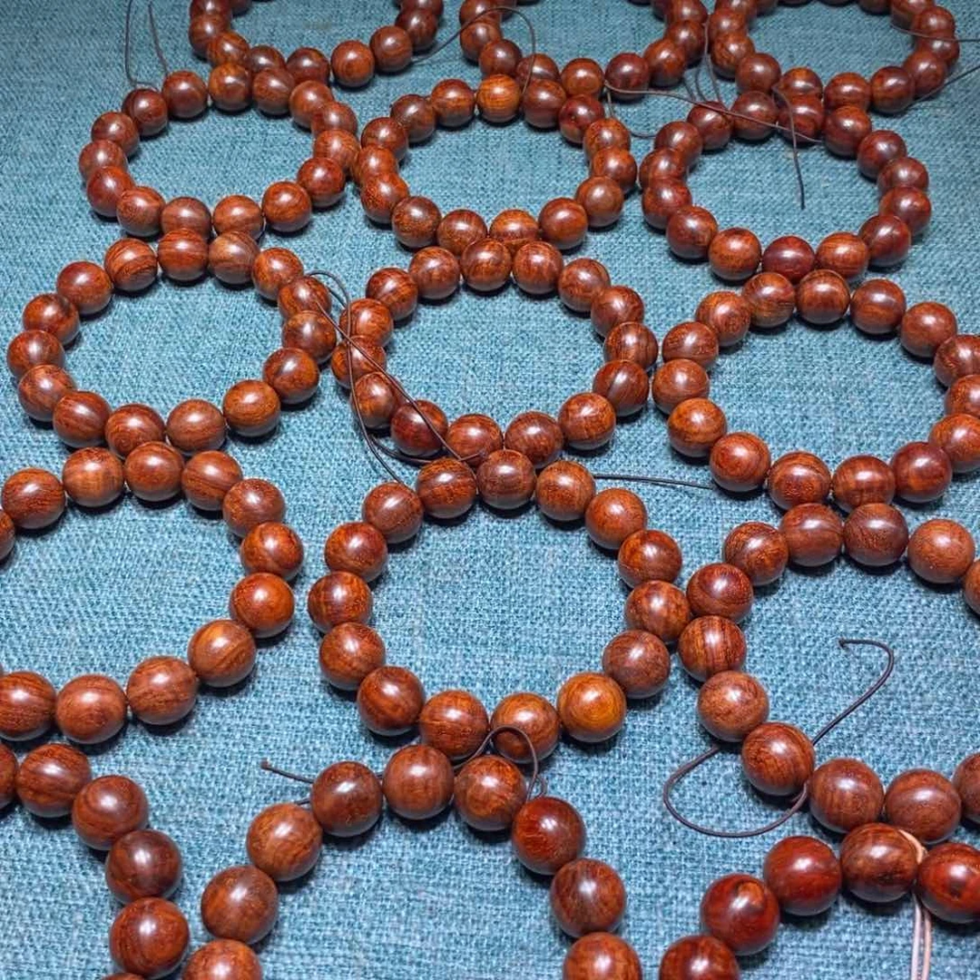 小叶紫檀手串/手链多样性发其一小叶紫檀15满水波原生态