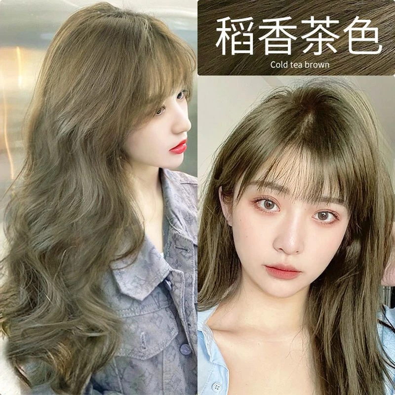 稻香茶色染发膏2025流行色免漂不伤发薄荷米棕色染发剂显白女发色