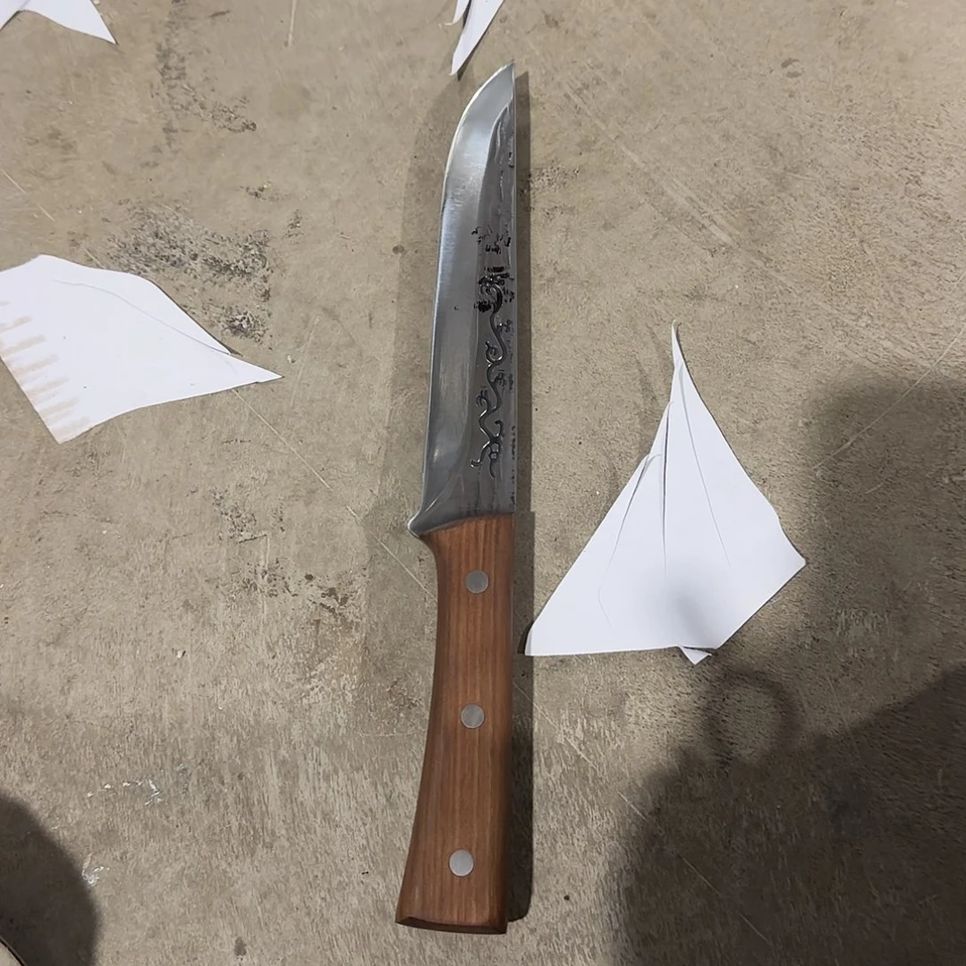 高碳锰钢炮弹钢手工锻打分割刀