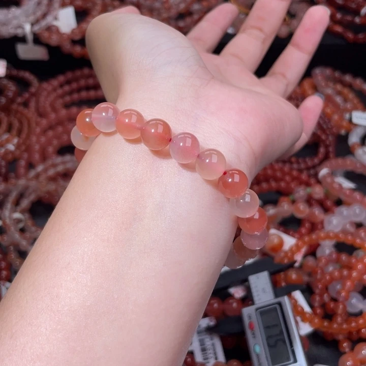 南红玛瑙未镶嵌9咪彩虹1098