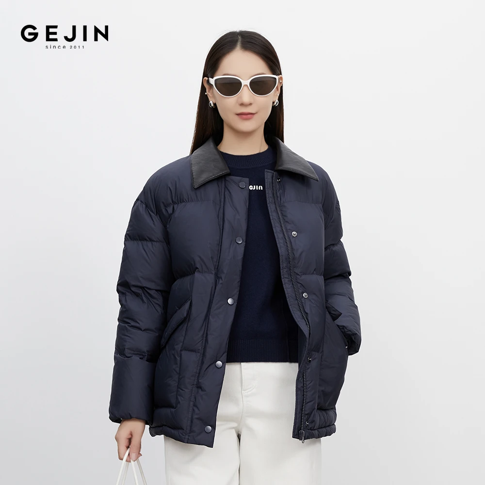 GEJIN/秋冬新款长袖圆领休闲女字母标设计针织卫衣9432562507