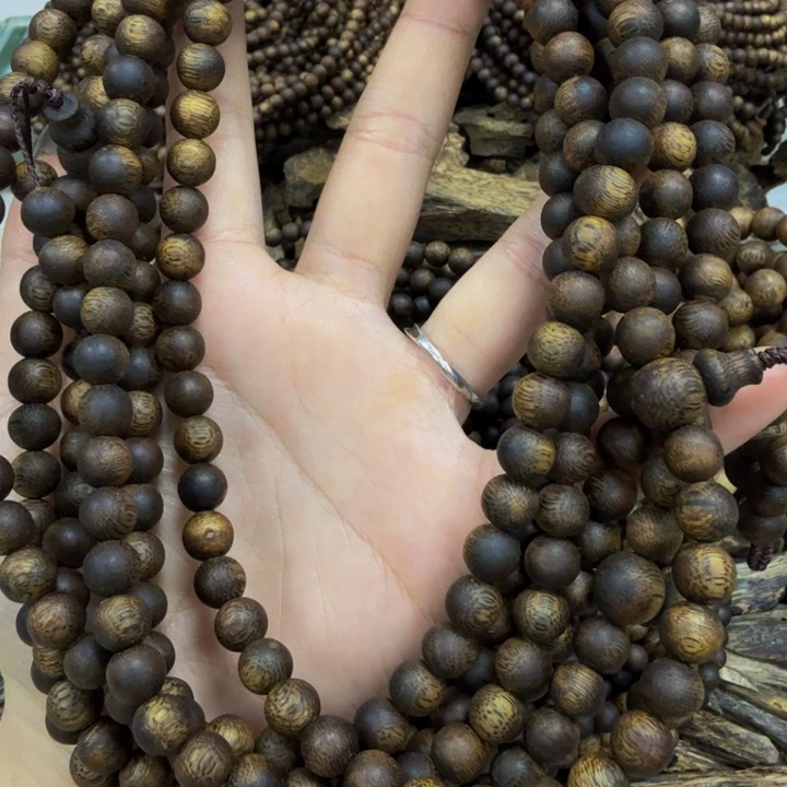 沉香木手串奇楠沉香手串08-25克多样性发一