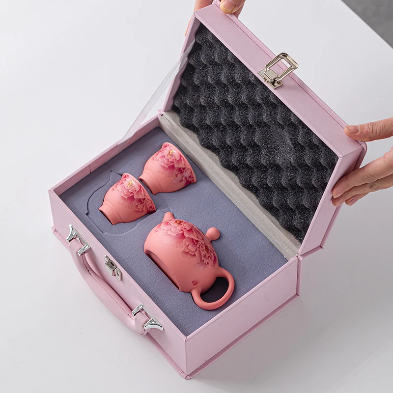 女神节母亲节送妈妈员工精品伴手礼盒高端陶瓷快客杯精美礼品套组