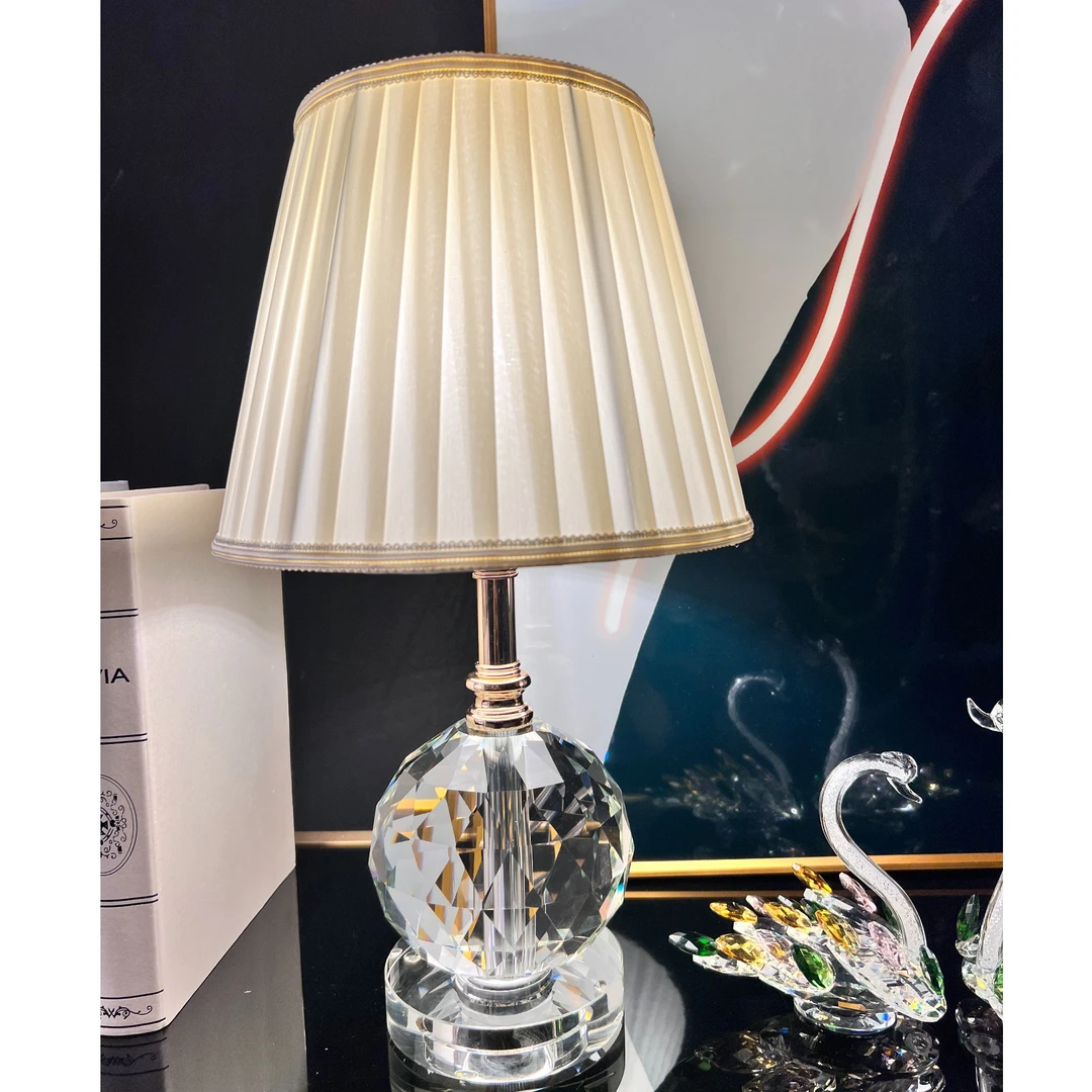 【丽煌灯饰】百搭时尚卧室水晶台灯