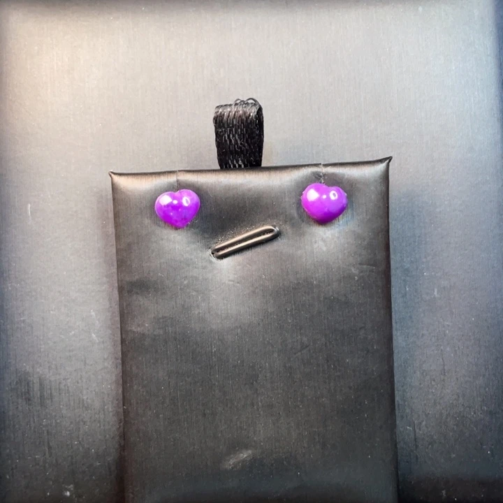 18K金镶嵌苏纪石（舒俱来）耳钉