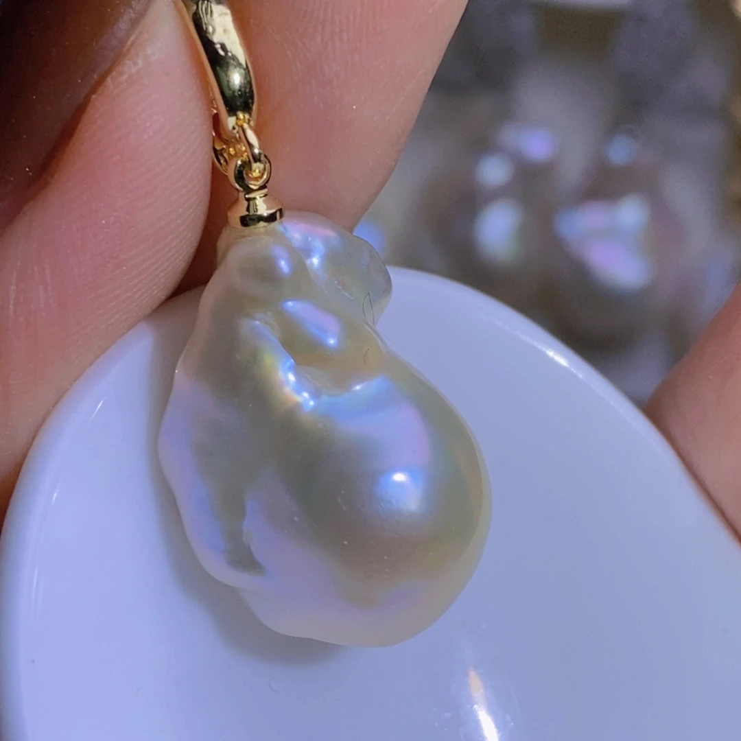 淡水珍珠银S925镶嵌淡水珍珠