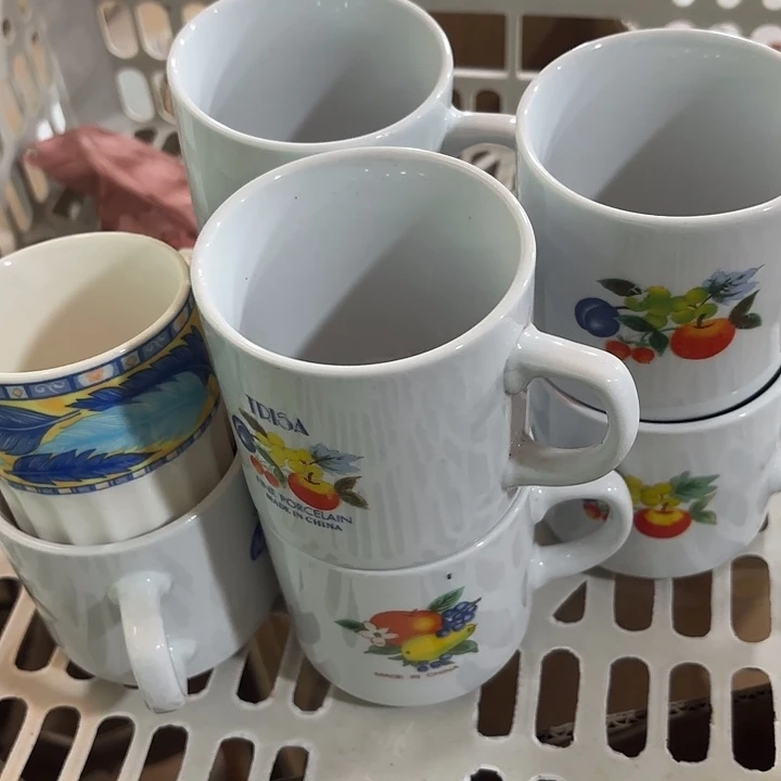 陶杯子，杯子，杯子八个