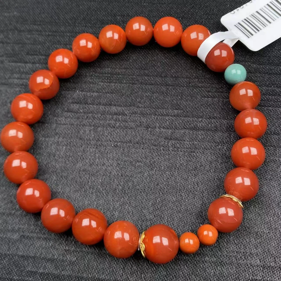 【非遗珍宝】南红玛瑙手串 约8mm(多样性发其一)