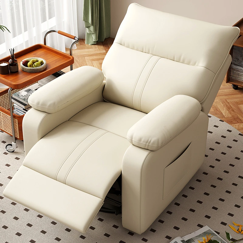 影院多功能皮艺懒人按摩太空舱可坐可躺休闲娱乐美甲摇摇椅沙发椅