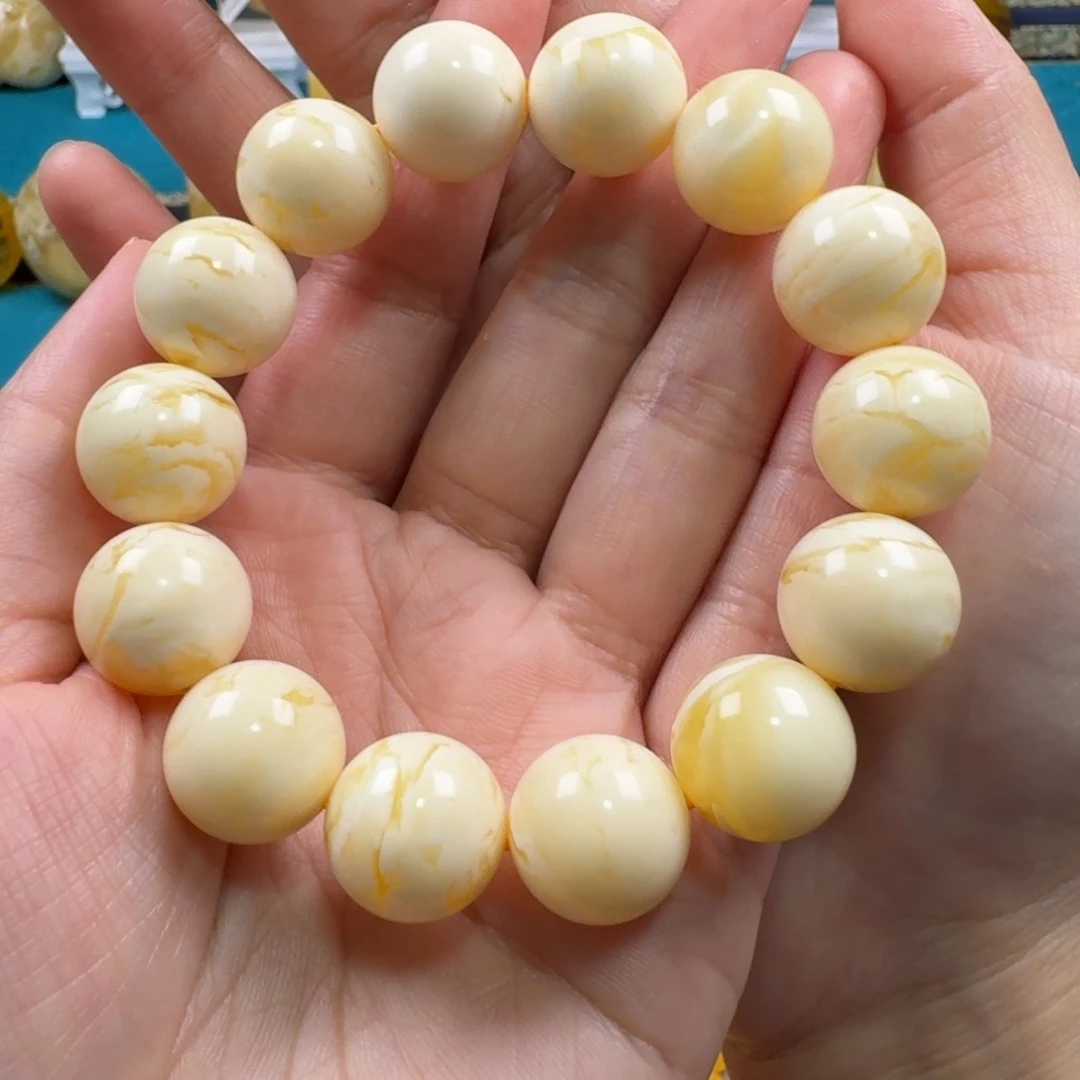 未镶嵌蜜蜡手链同料