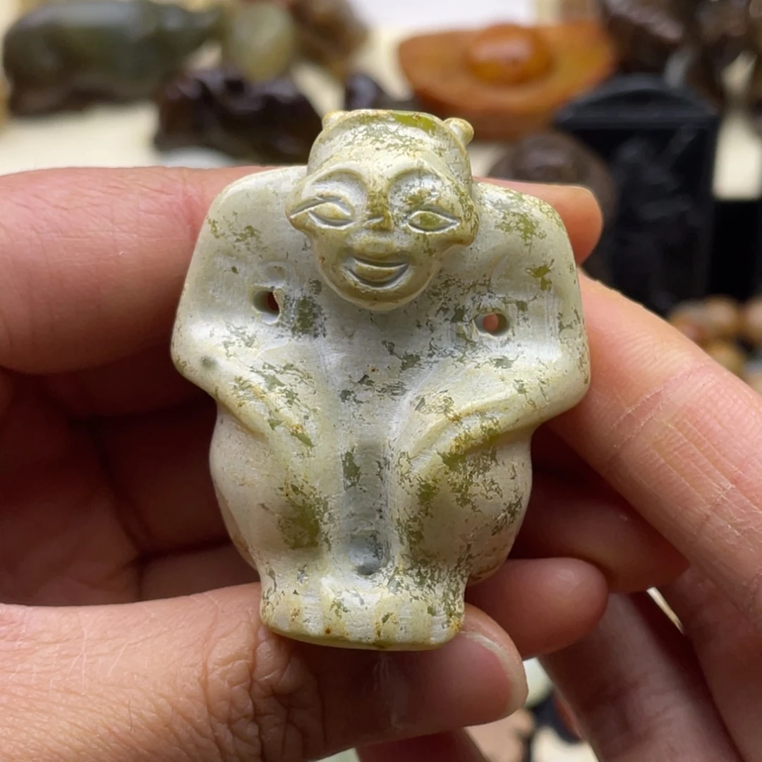 蛇纹石玉未镶嵌颈饰168