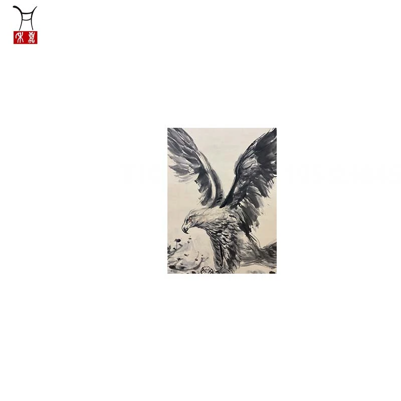 T1002鹰p195立轴45x69/2.7平尺