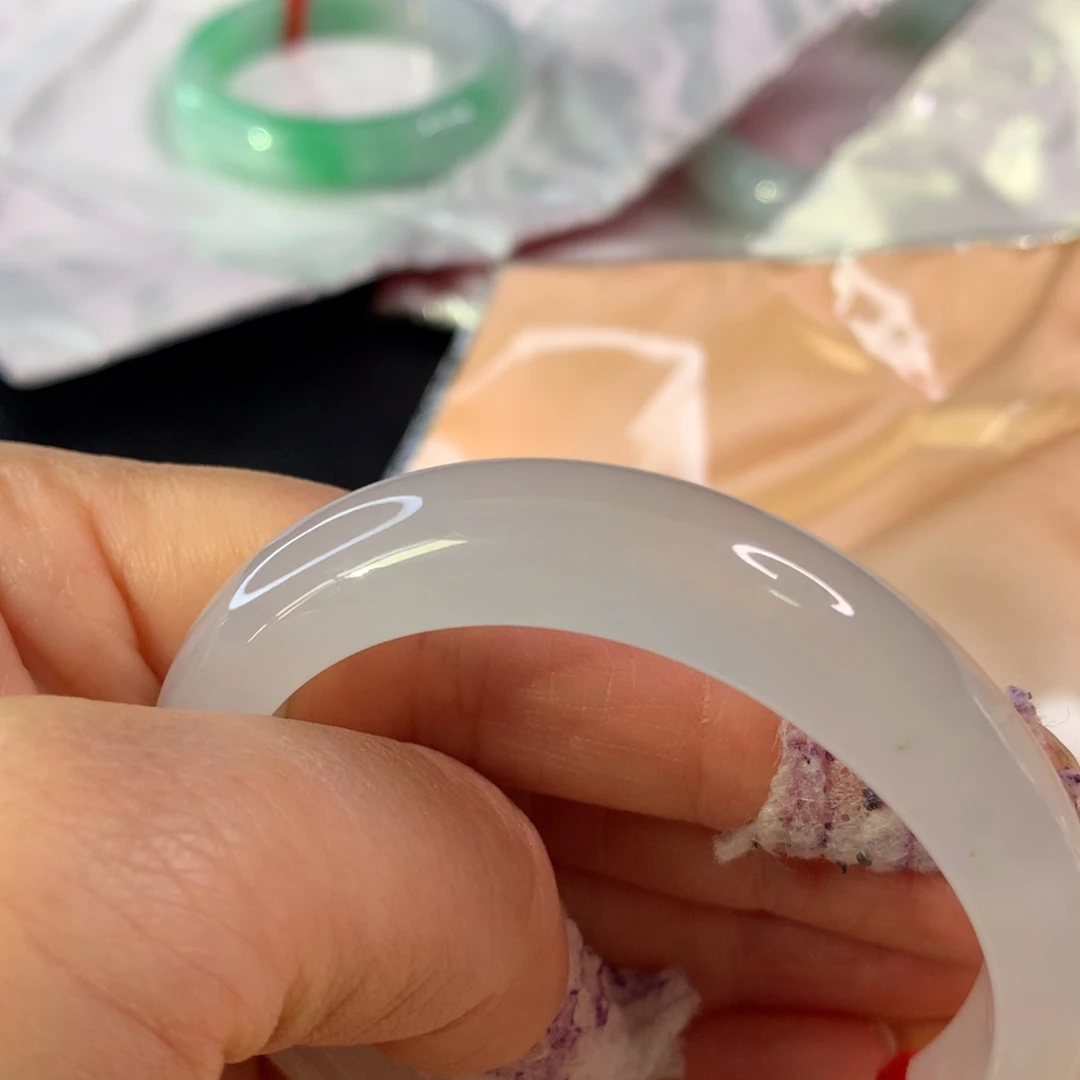 翡翠未镶嵌手镯翡翠手镯53.3